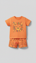 Conjunto ilustrado Orange Sketch