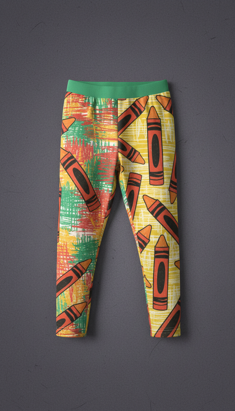 Leggings Red Crayon mix-and-match