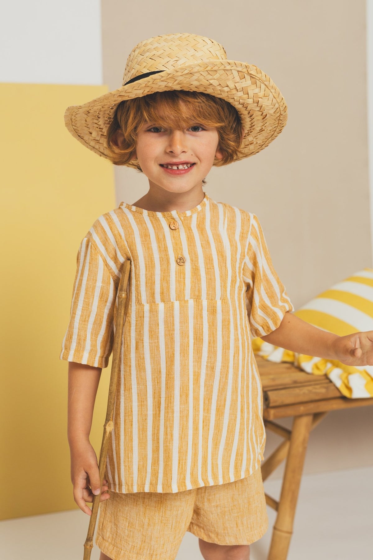 Camisa Niño Miel De Acacia
