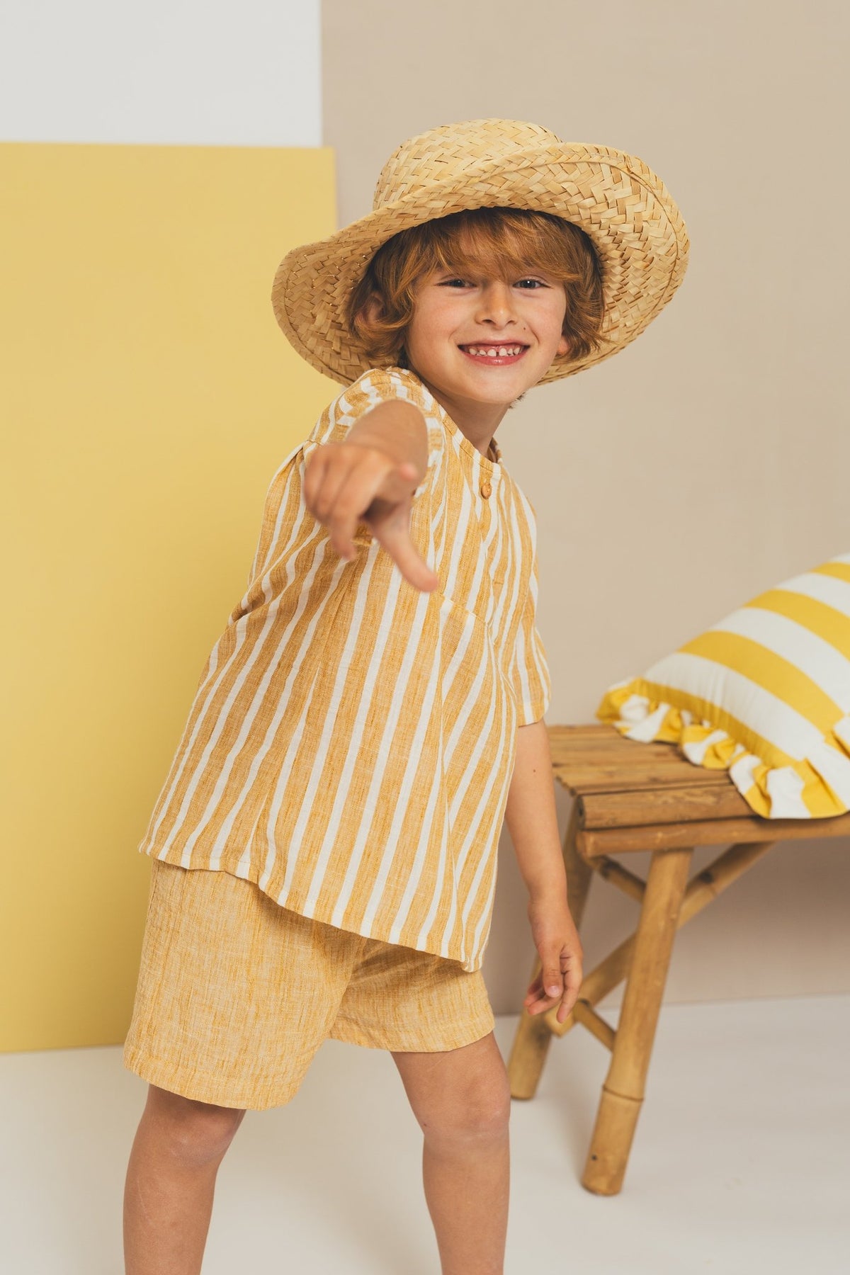 Camisa Niño Miel De Acacia