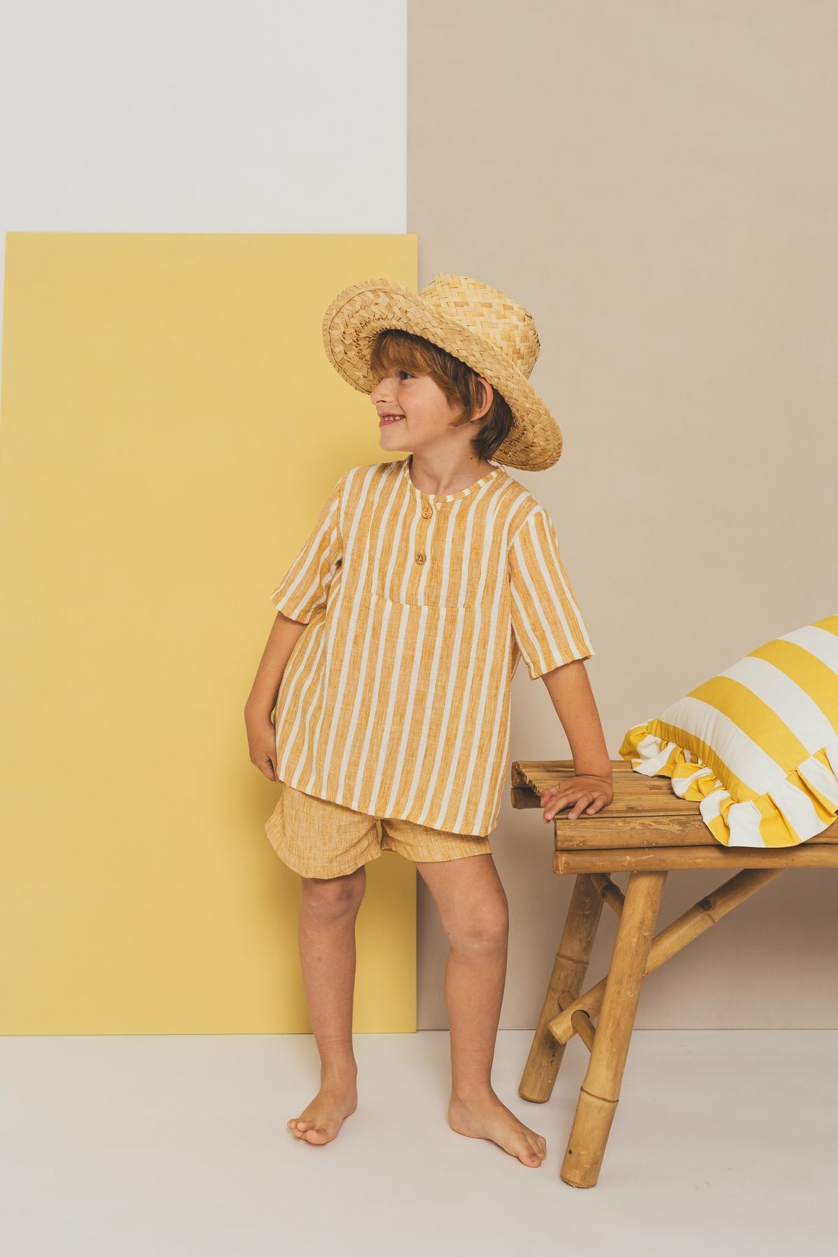 Camisa Niño Miel De Acacia