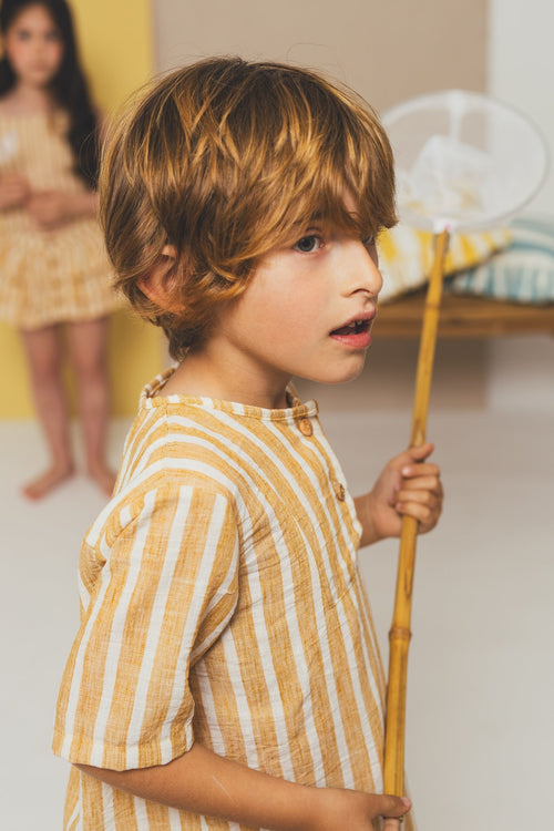 Camisa Niño Miel De Acacia