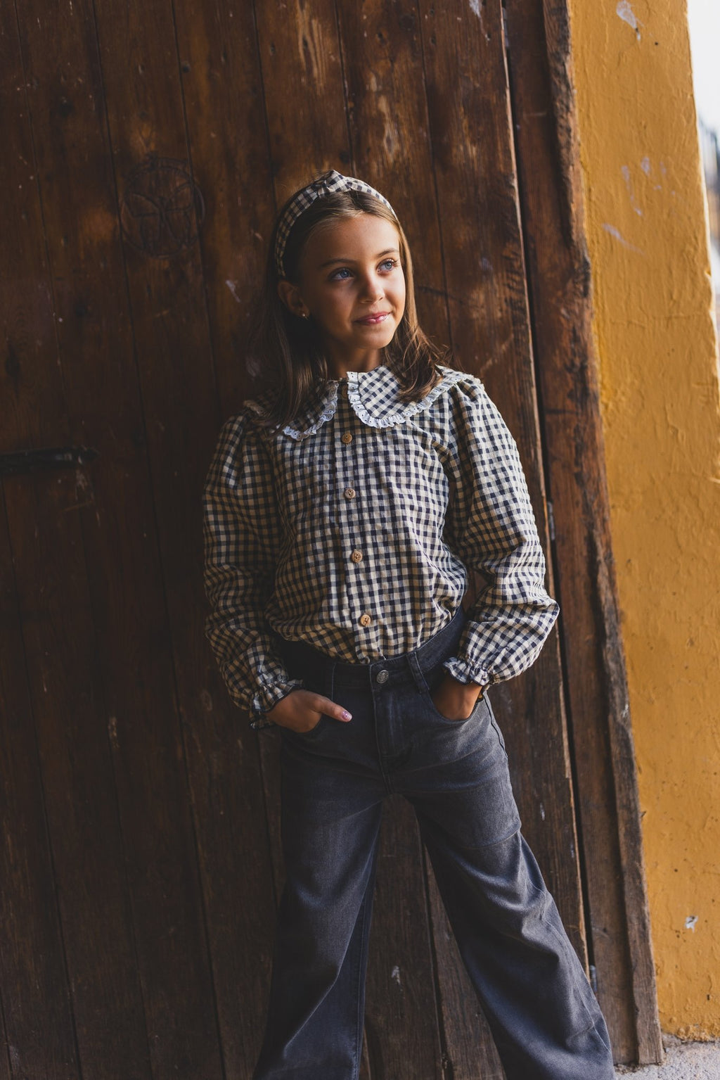 JEANS NIÑA CARBÓN