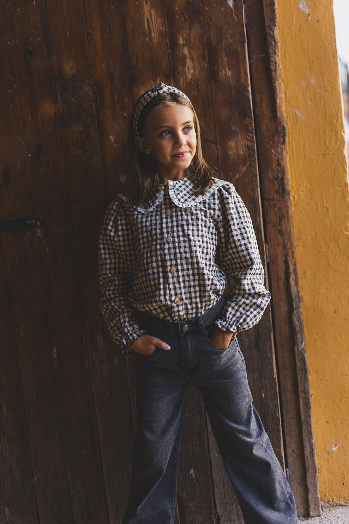 JEANS NIÑA CARBÓN