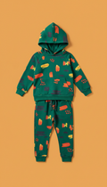 Set coordinado Emerald Brush print