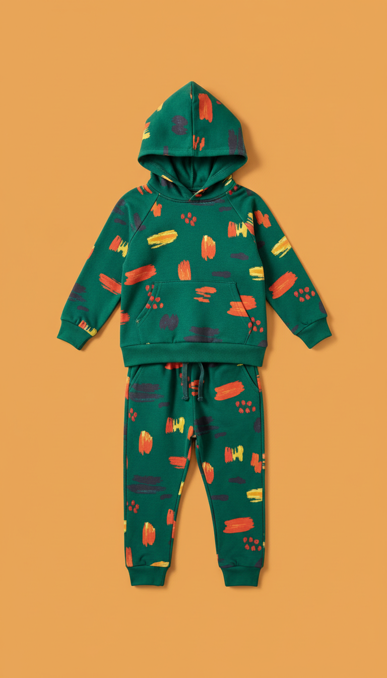 Set coordinado Emerald Brush print